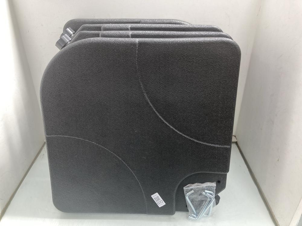 4 X SQUARE HEAVY DUTY PARASOL BASES IN BLACK: LOCA