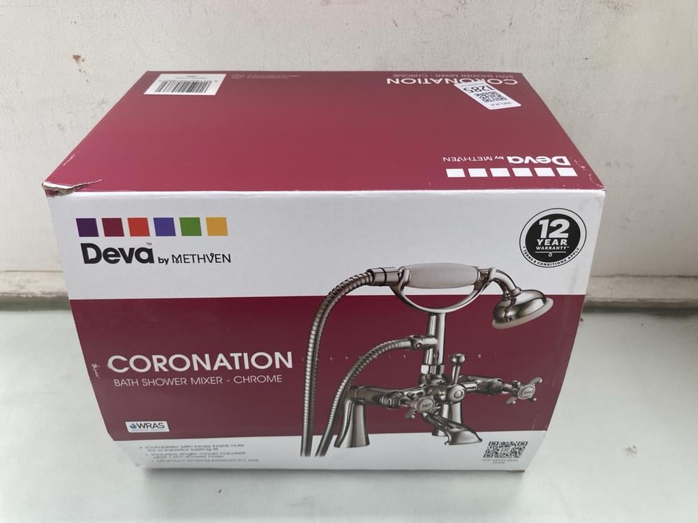 DEVA CORONATION BATH SHOWER MIXER IN CHROME- ORIGI