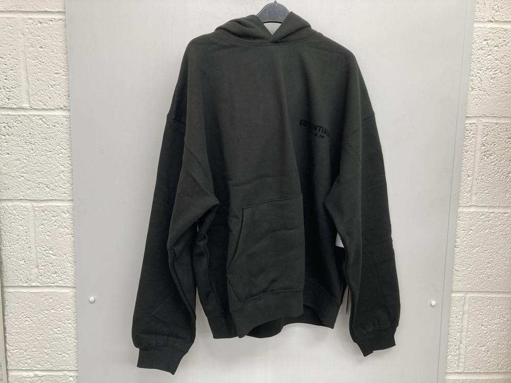 FEAR OF GOD ESSENTIALS HOODIE IN BLACK UK SIZE M -