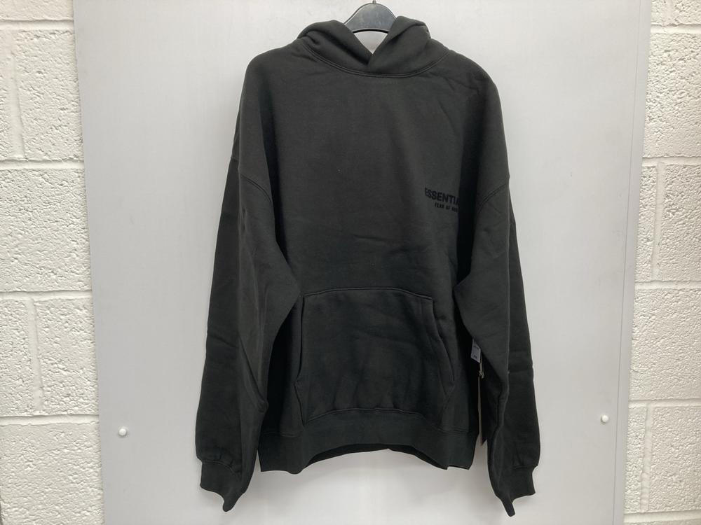 FEAR OF GOD ESSENTIALS HOODIE IN BLACK UK SIZE M -