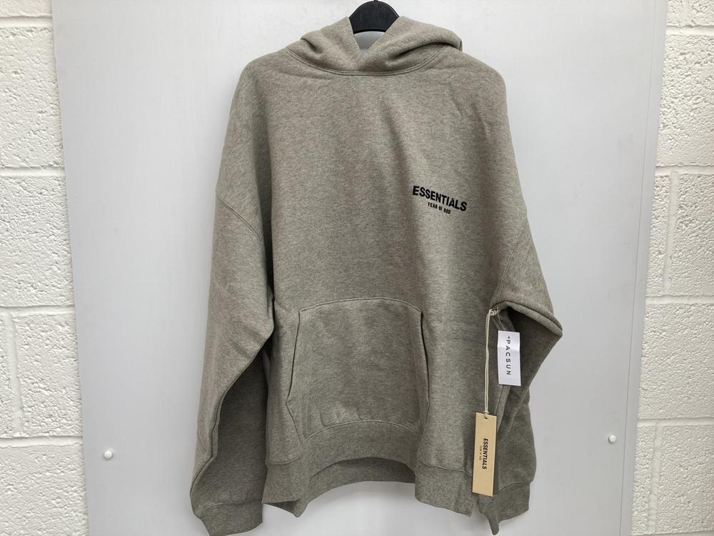 FEAR OF GOD ESSENTIALS HOODIE IN GREY UK SIZE M - 