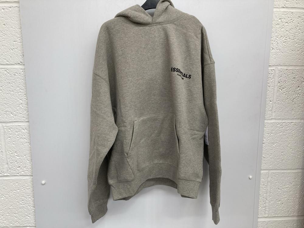 FEAR OF GOD ESSENTIALS HOODIE IN DARK OATMEAL UK S