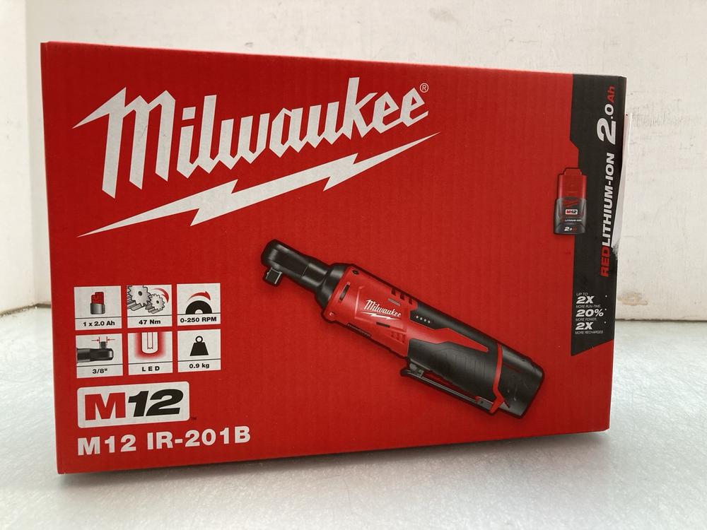 MILWAUKEE M12 IR-201B SUB COMPACT RATCHET: LOCATIO