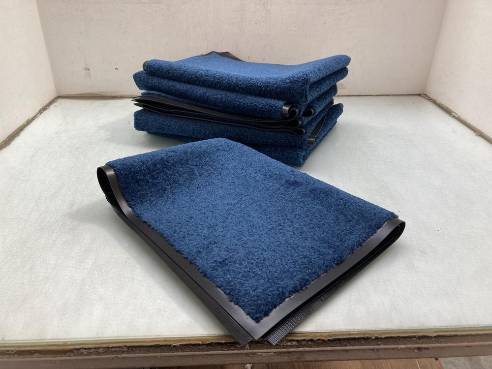 QTY OF SMALL RECTANGULAR NAVY DOOR MATS: LOCATION 