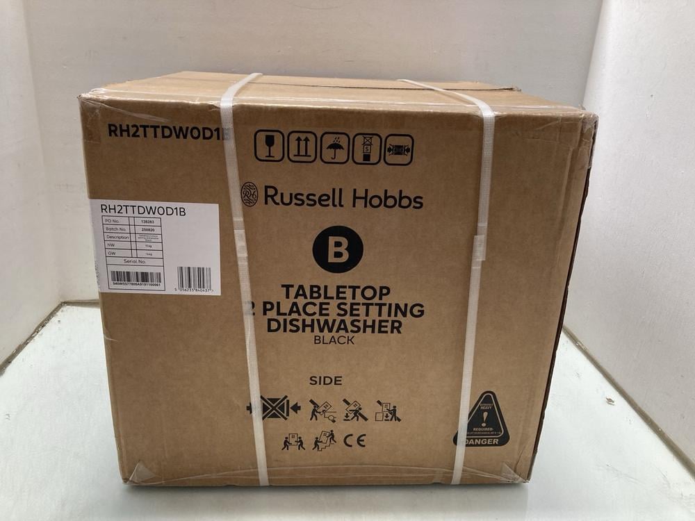 RUSSELL HOBBS TABLETOP 2 PLACE SETTING DISHWASHER 
