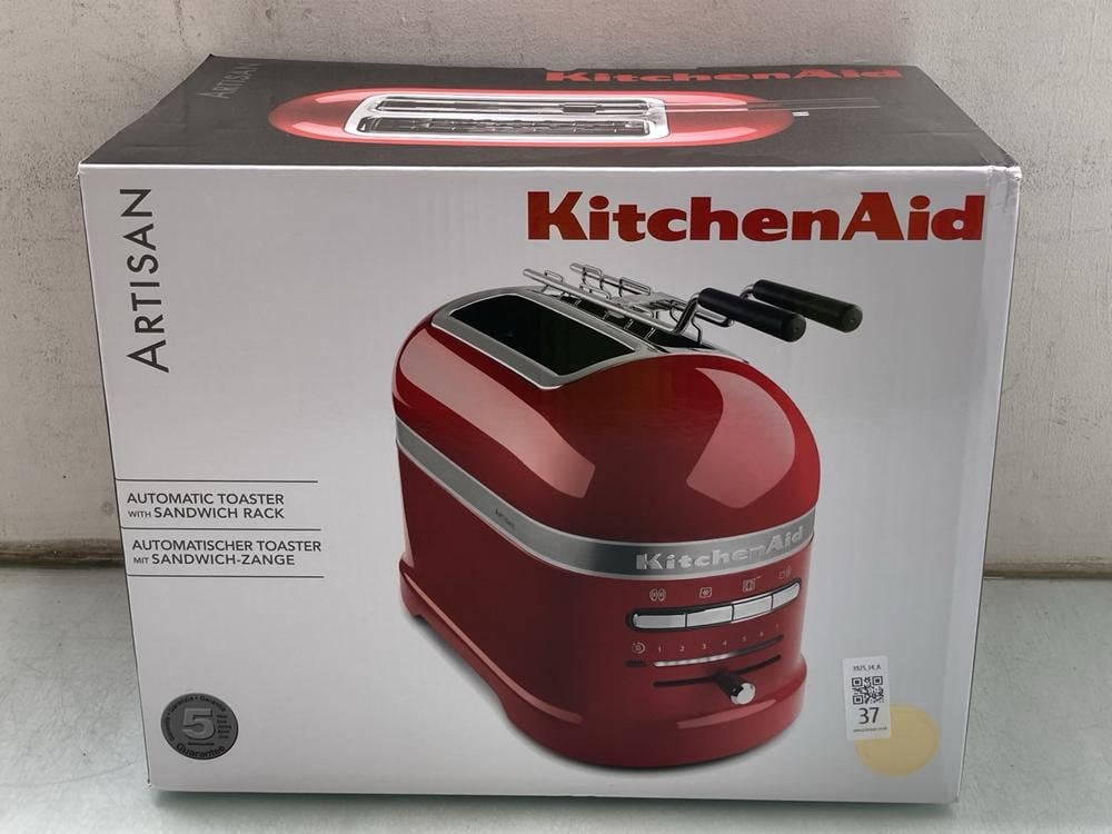 KITCHENAID ARTISAN CANDY APPLE 2 SLOT TOASTER IN E