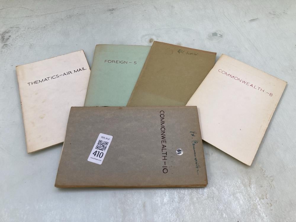 FIVE VINTAGE STAMP CLUB COLLECTORS ALBUMS: LOCATIO