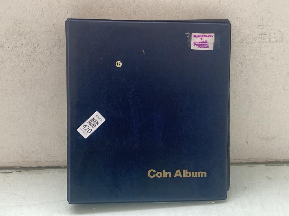 A LARGE, WELL FILLED NUMISMATIC ALBUM CONTAINING S