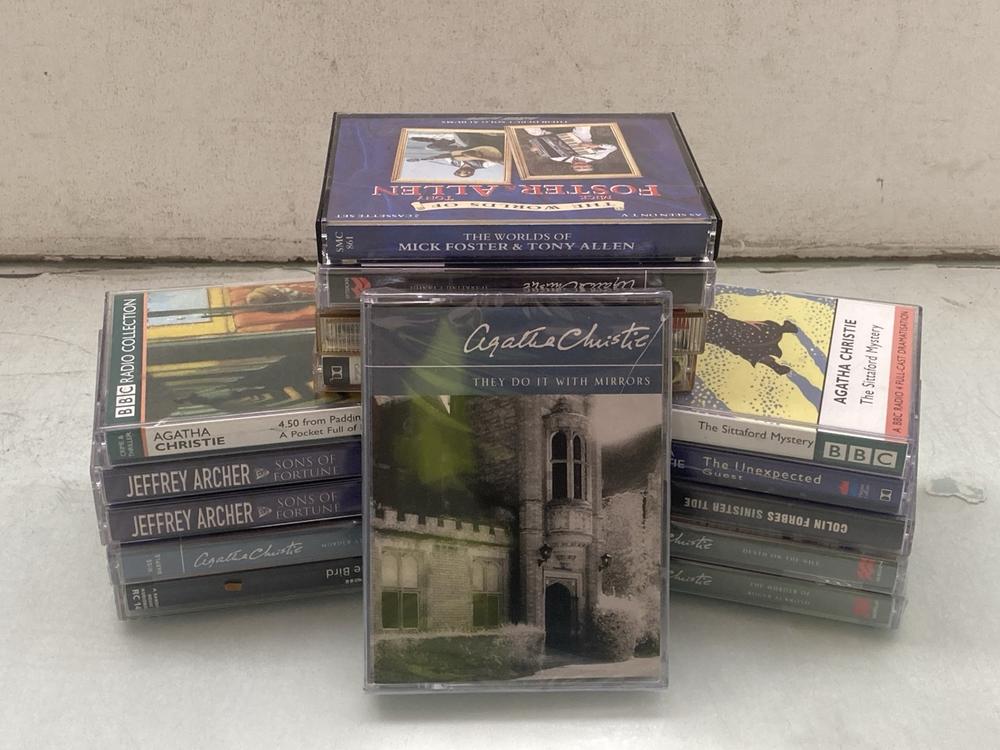 LARGE QUANTITY OF AUDIO BOOKS INCLUDING JEFFREY AR