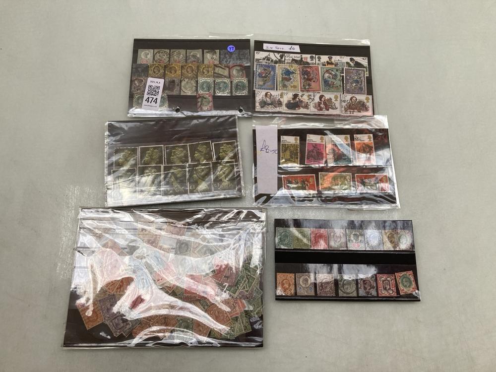 HANGERS OF BETTER BRITISH STAMPS, MAINLY DEALER PR