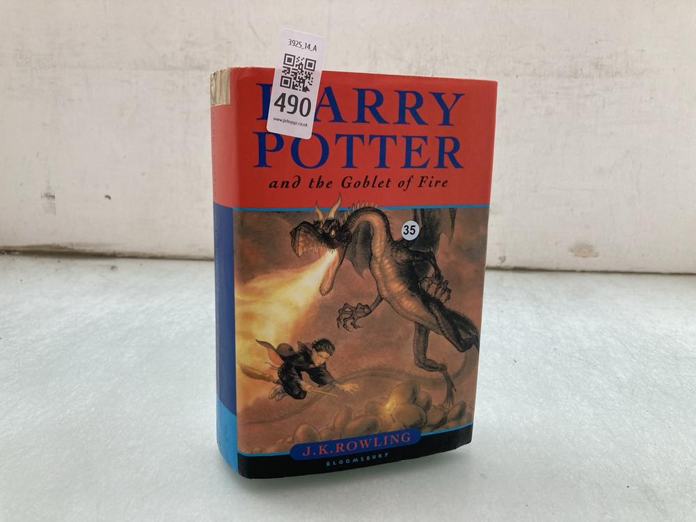 FIRST EDITION BOOK BY J.K. ROWLING, HARDBACK WITH 
