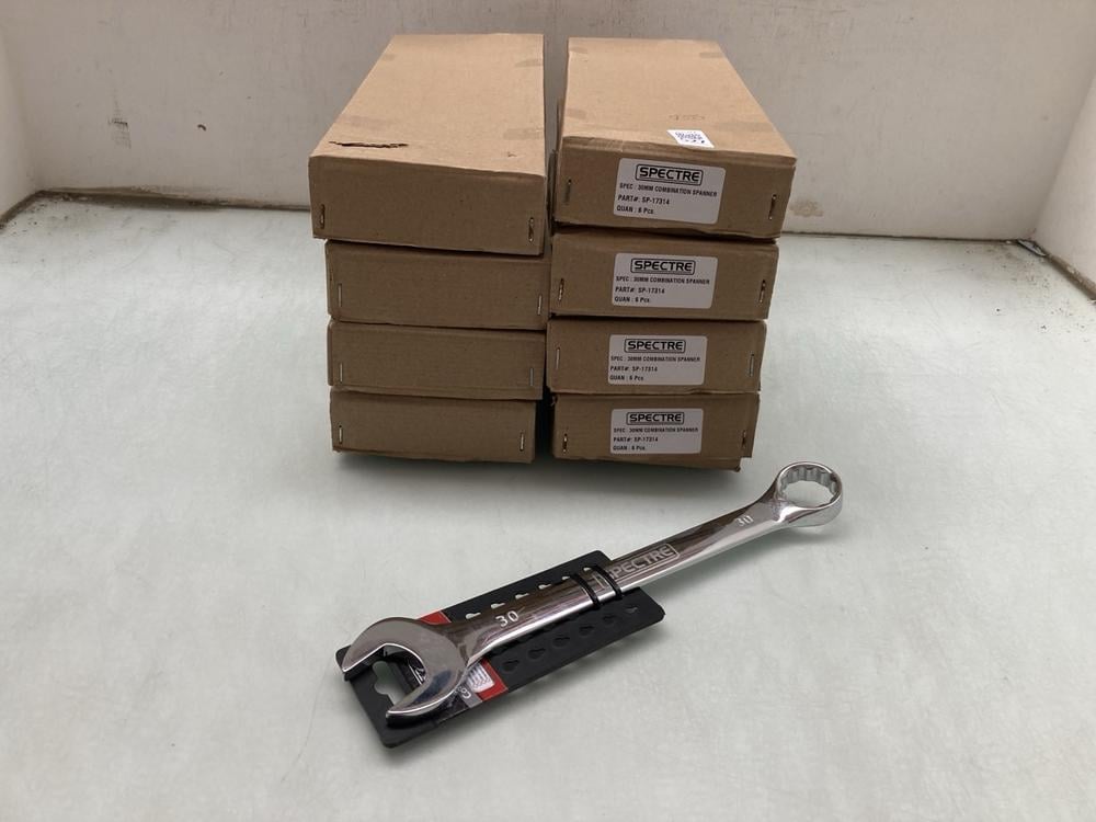 8 X SPECTRE 6 PIECE 30MM COMBINATION SPANNERS: LOC