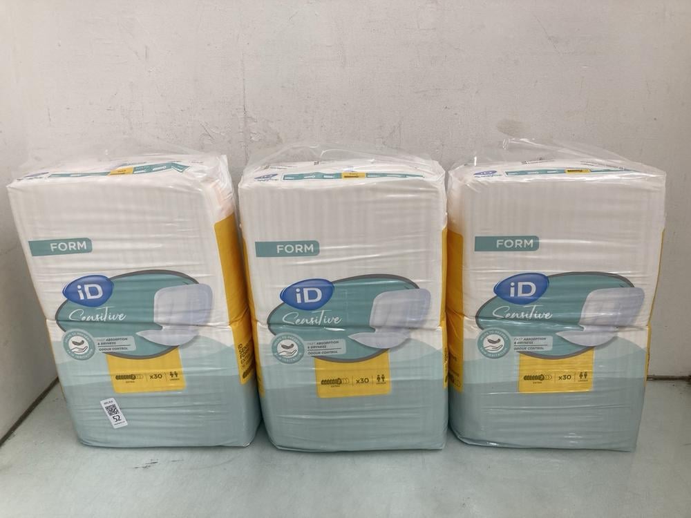 3 X FORM ID SENSITIVE UNISEX EXTRA ABSORBENT PANTS