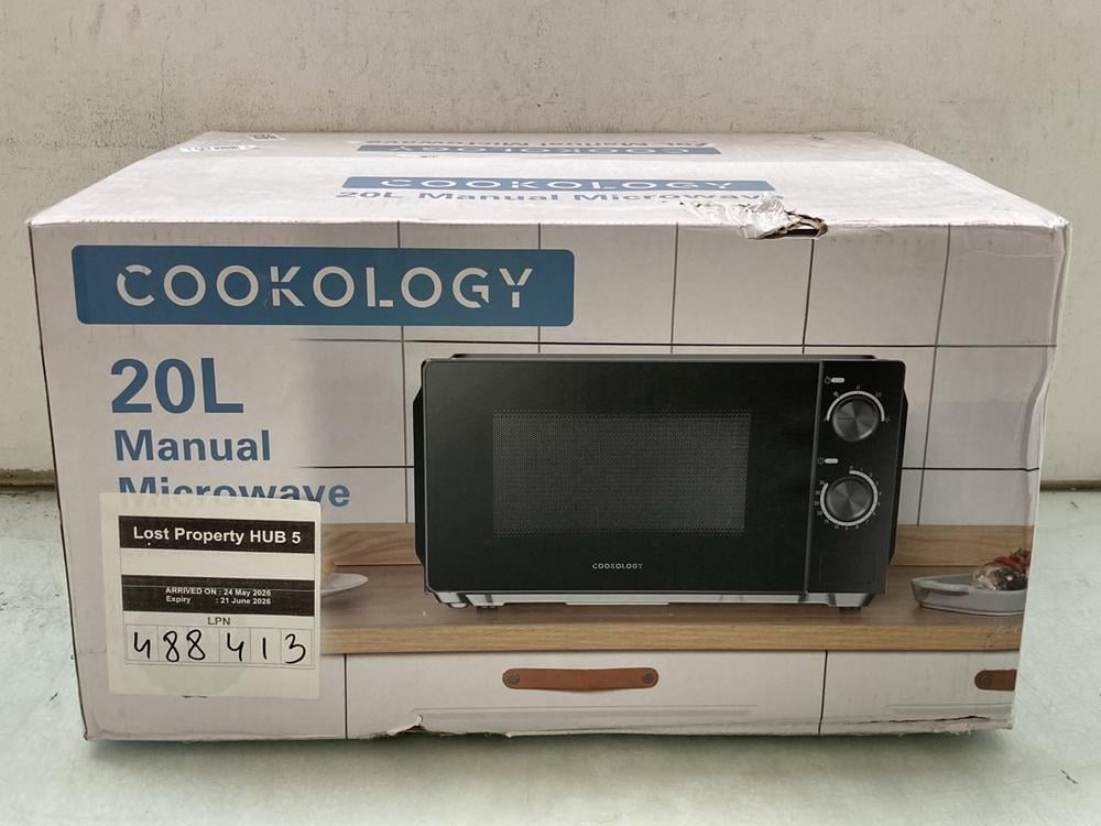 COOKOLOGY 20L MANUAL MICROWAVE IN BLACK - MODEL: C