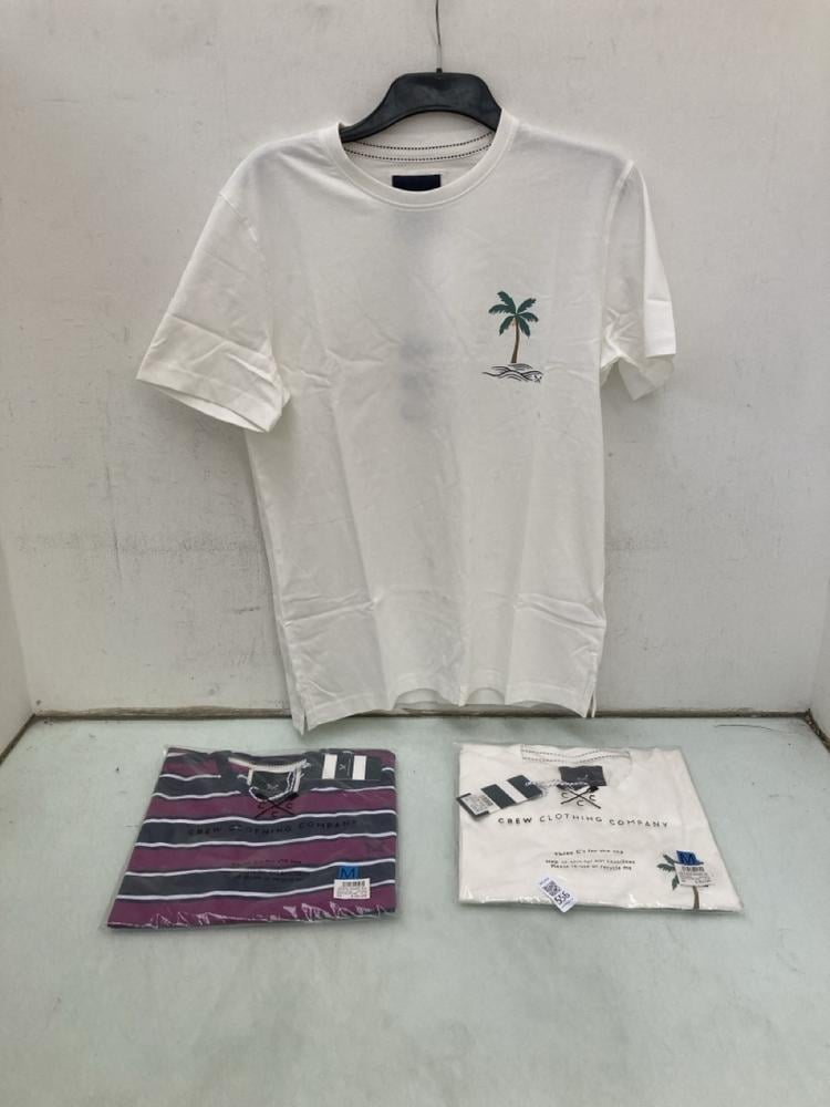 3 X ASSORTED CREW CLOTHING COMPANY CLOTHING UK SIZ