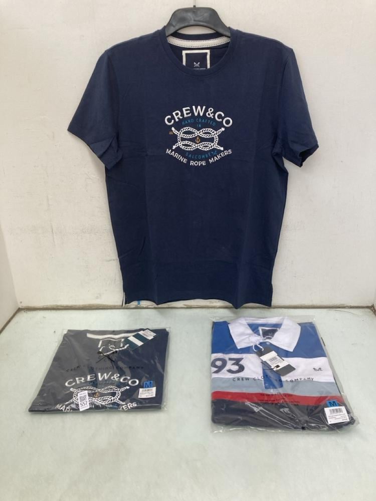 3 X ASSORTED CREW CLOTHING COMPANY CLOTHING UK SIZ