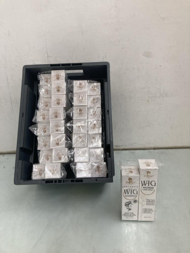 QTY OF ROYALE PONYTAILS WIG SHAMPOO AND PROTEIN CA