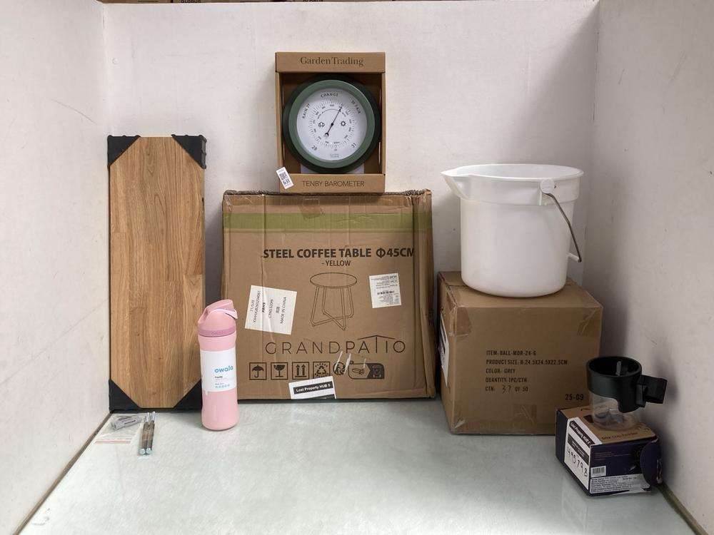 QTY OF ASSORTED HOUSEHOLD ITEMS TO INCLUDE OWALA P