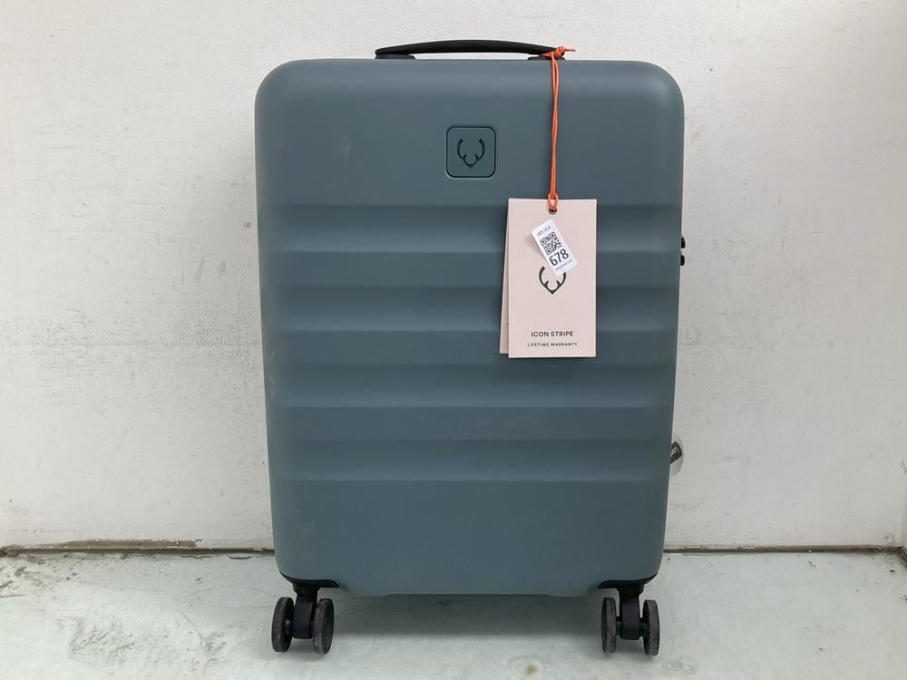 ANTLER ICON STRIPE 55CM SPINNER SUITCASE IN GLADE 