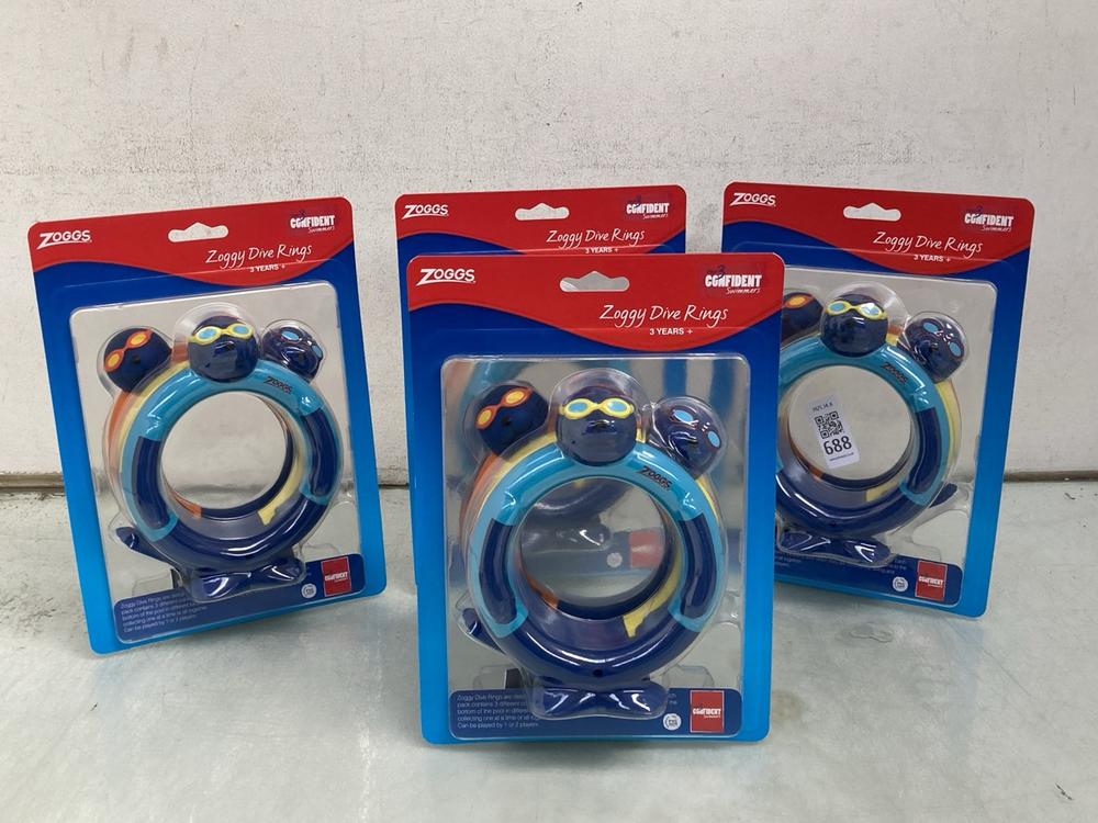 4 X ZOGGS DIVE RINGS: LOCATION - A24