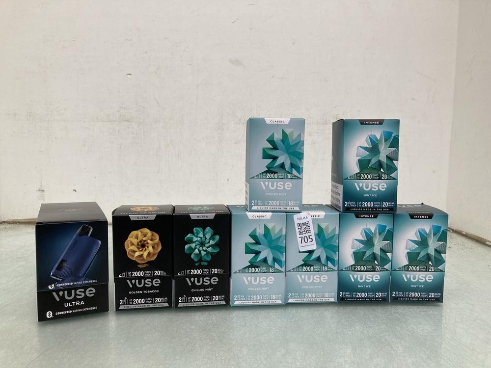 QTY OF ASSORTED VUSE VAPE ITEMS TO INCLUDE VUSE UL