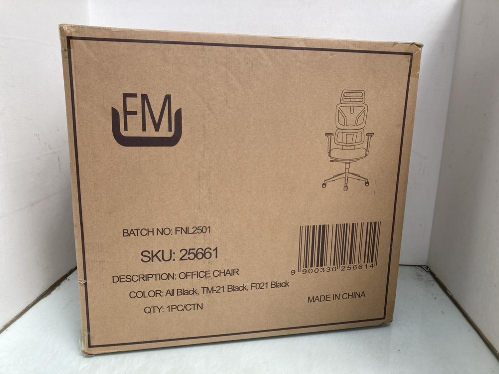 FM ALL BLACK OFFICE CHAIR: LOCATION - A26