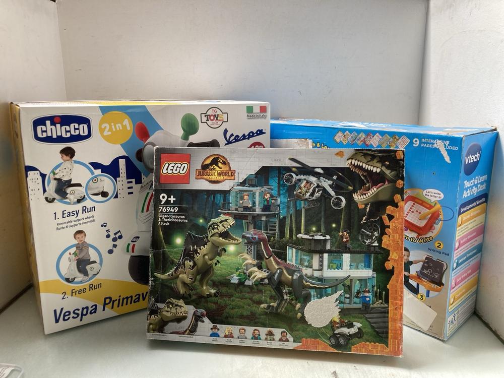 3 X ASSORTED CHILDRENS TOYS TO INCLUDE VTECH TOUCH