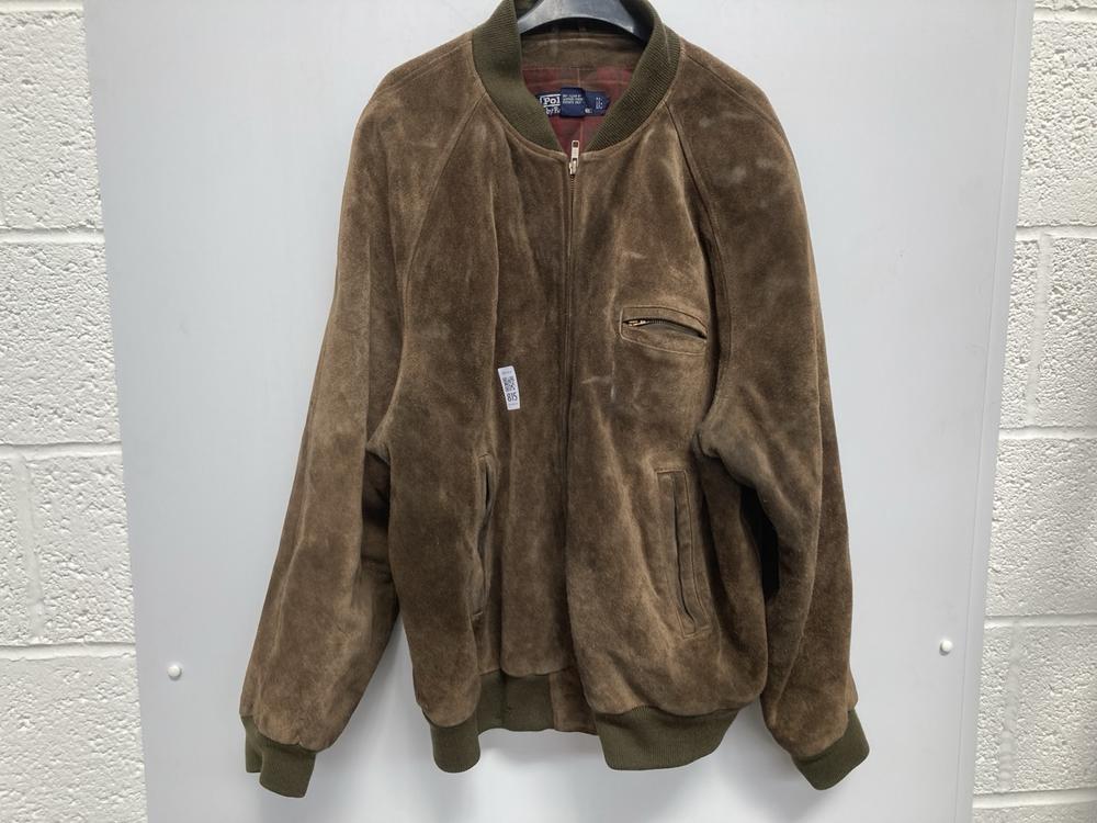 MENS RALPH LAUREN POLO SUEDE BOMBER JACKET UK SIZE