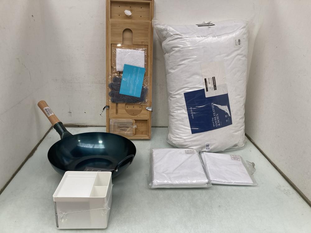 QTY OF ASSORTED HOUSEHOLD ITEMS TO INCLUDE SOAK & 