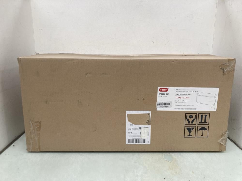 KETER 56L BREEZE BAR IN GREY: LOCATION - A37