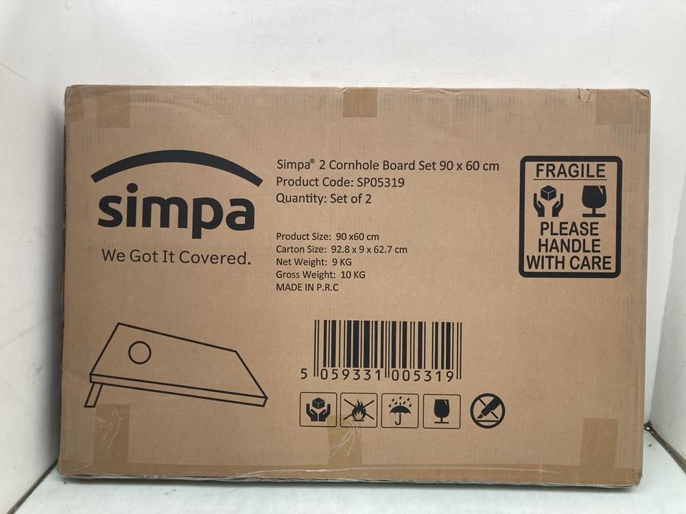 SIMPA SET OF 2 CORNHOLE BOARD SET: LOCATION - A40
