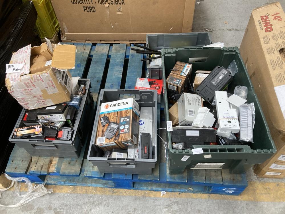 (COLLECTION ONLY) PALLET OF ASSORTED BATTERIES TO 