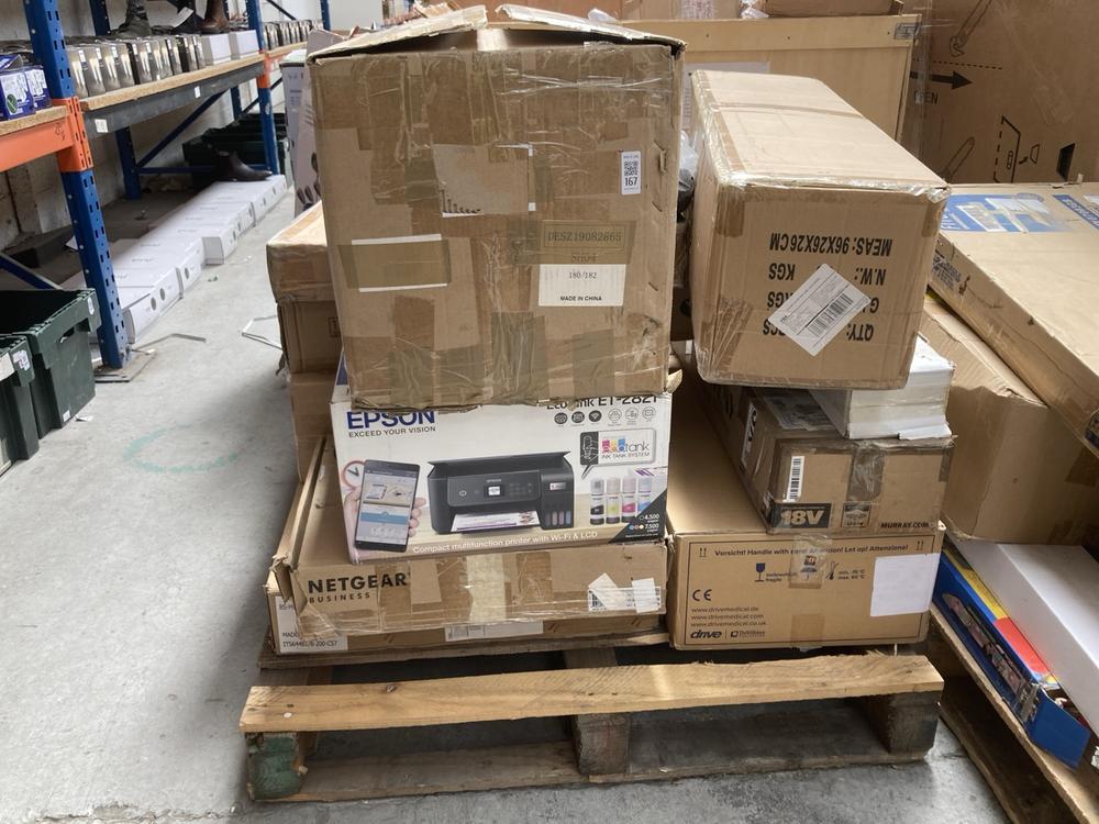 PALLET OF ASSORTED ITEMS TO INCLUDE EPSON ECOTANK 