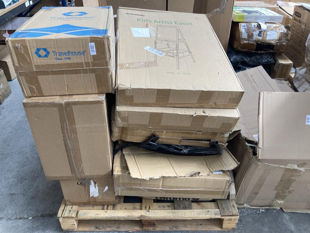 PALLET OF ASSORTED ITEMS TO INCLUDE ARKMIIDO KIDS 