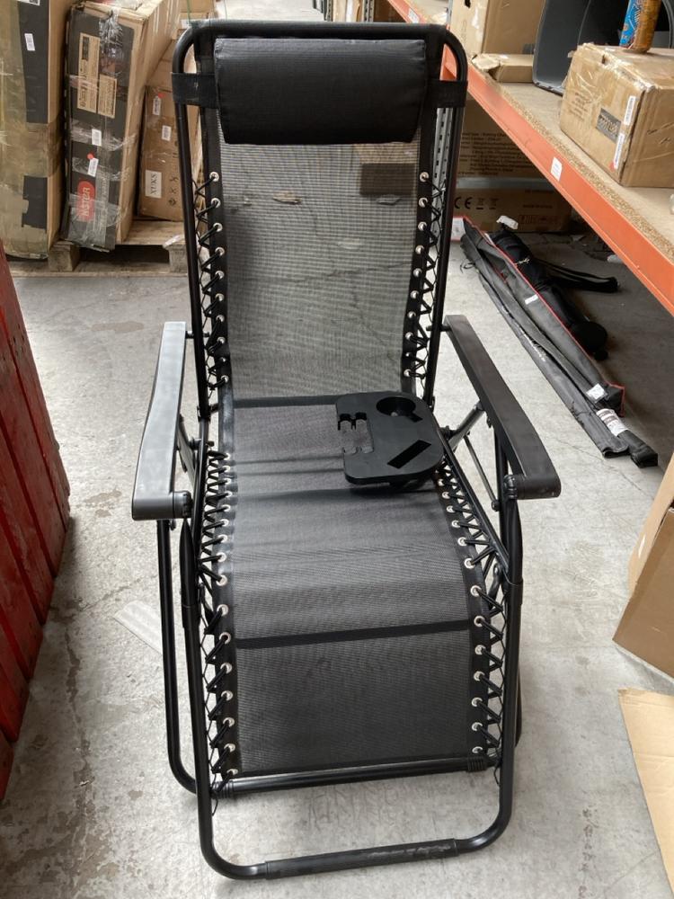 REQUISITE NEEDS FOLDING GARDEN CHAIR IN BLACK: LOC