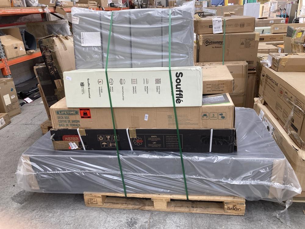 PALLET OF ASSORTED ITEMS TO INCLUDE LIFETIME DECK 