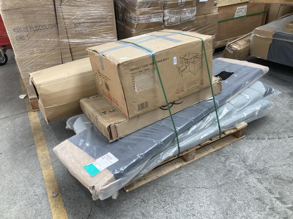 PALLET OF ASSORTED HOUSEHOLD ITEMS TO INCLUDE VELV