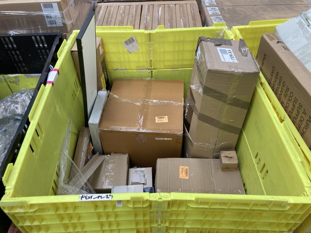 PALLET OF ASSORTED HOUSEHOLD ITEMS TO INCLUDE HERT