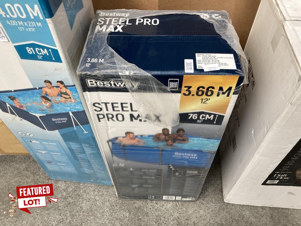 BESTWAY STEEL PRO MAX ROUND POOL 3.66M - ORIGINAL 