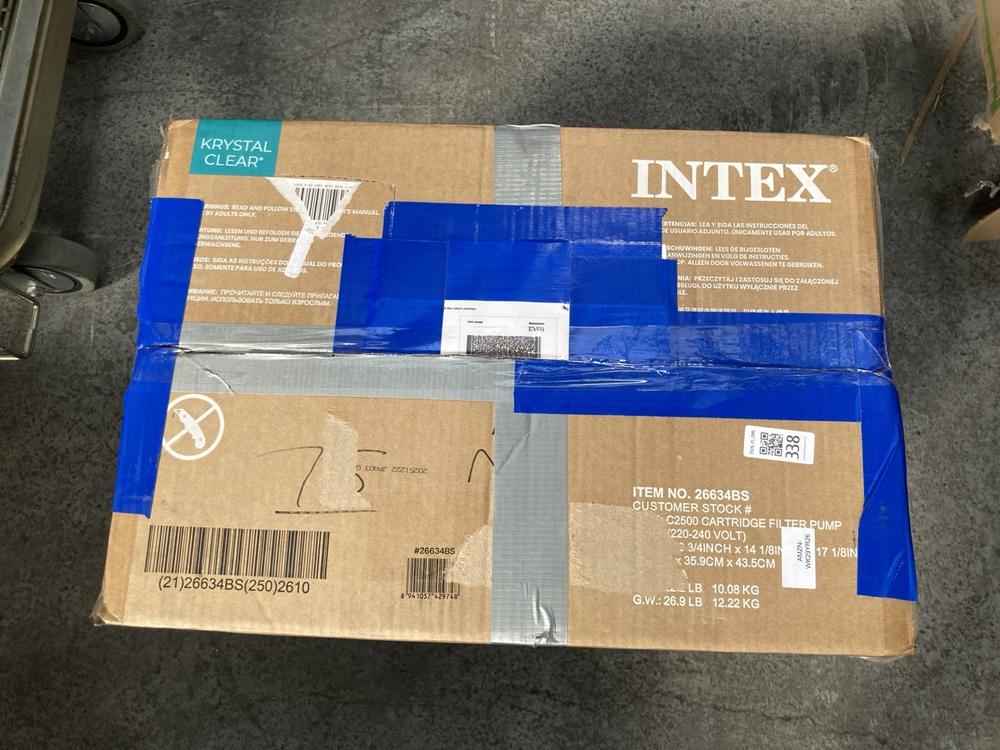 INTEX C2500 FILTER PUMP - ORIGINAL RRP £223: LOCAT