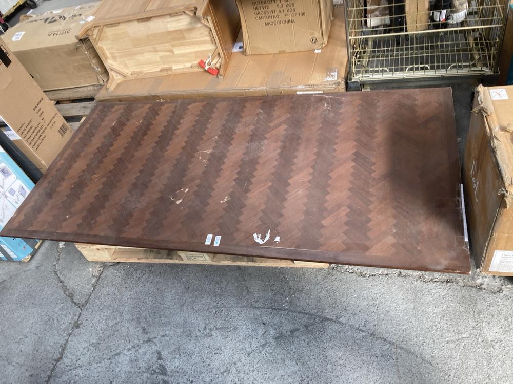 FISHE & LILLY MID CENTURY MODERN PARQUET DINING TA