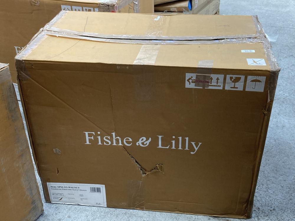FISHE & LILLY SCANDINAVIAN OSLO CHEST OF 3 DRAWERS