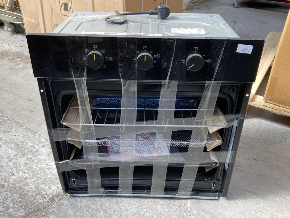 COMFEE 60L SINGLE ELECTRIC BUILT IN FAN OVEN IN BL