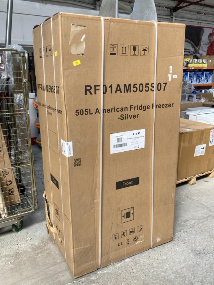 HYE 505L NO FROST AMERICAN STYLE FRIDGE FREEZER IN