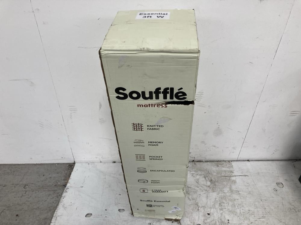 SOUFFLE MEMORY FOAM POCKET SPRING MATTRESS SINGLE 