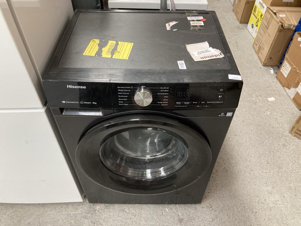 HISENSE 8KG WASHING MACHINE: MODEL WF3S8043BB3 - O