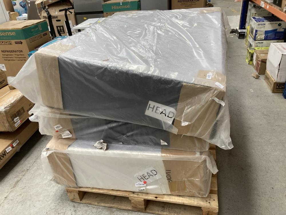 DOUBLE SIZE DIVAN BED BASE IN GREY TO INCLUDE PART