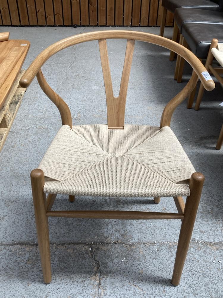 OAK FURNITURELAND LARS DINING CHAIR IN NATURAL OAK