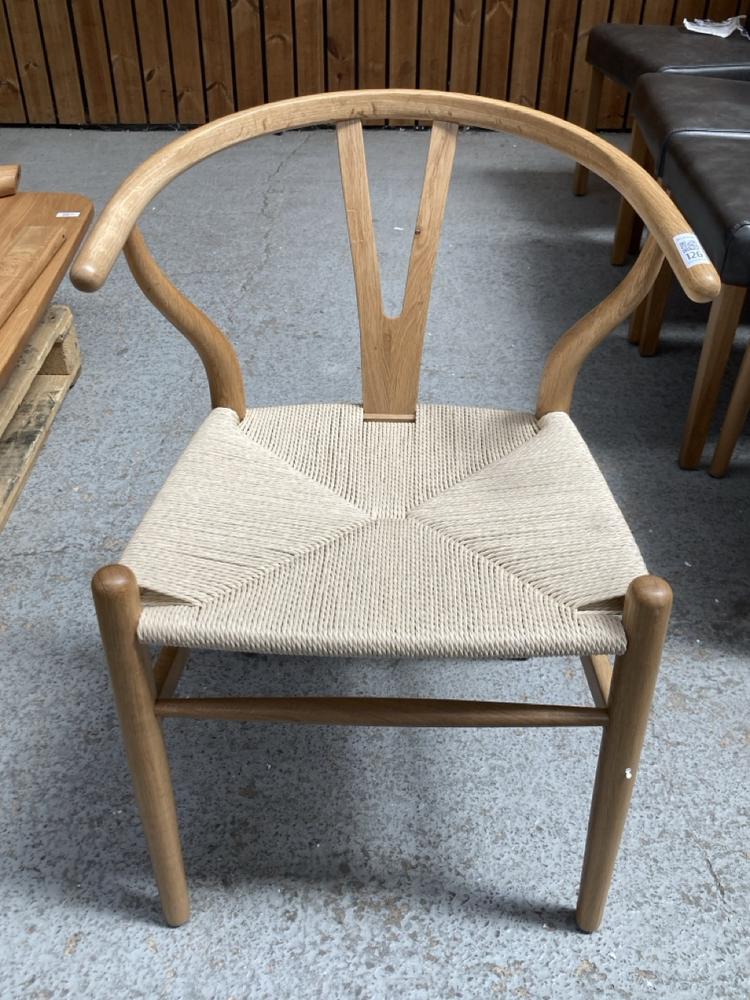 OAK FURNITURELAND LARS DINING CHAIR IN NATURAL OAK