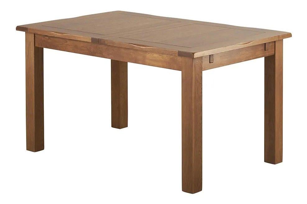OAK FURNITURELAND RUSHMERE RUSTIC SOLID OAK 4FT 7 